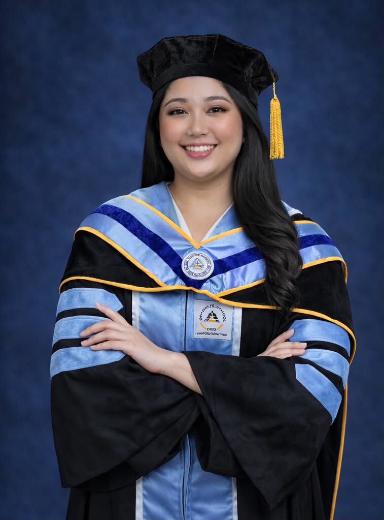 Dr. Andrea Audine J. Bulquerin in doctoral regalia